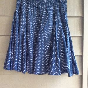 Twenty-one smocked waistband skirt polka dot flare